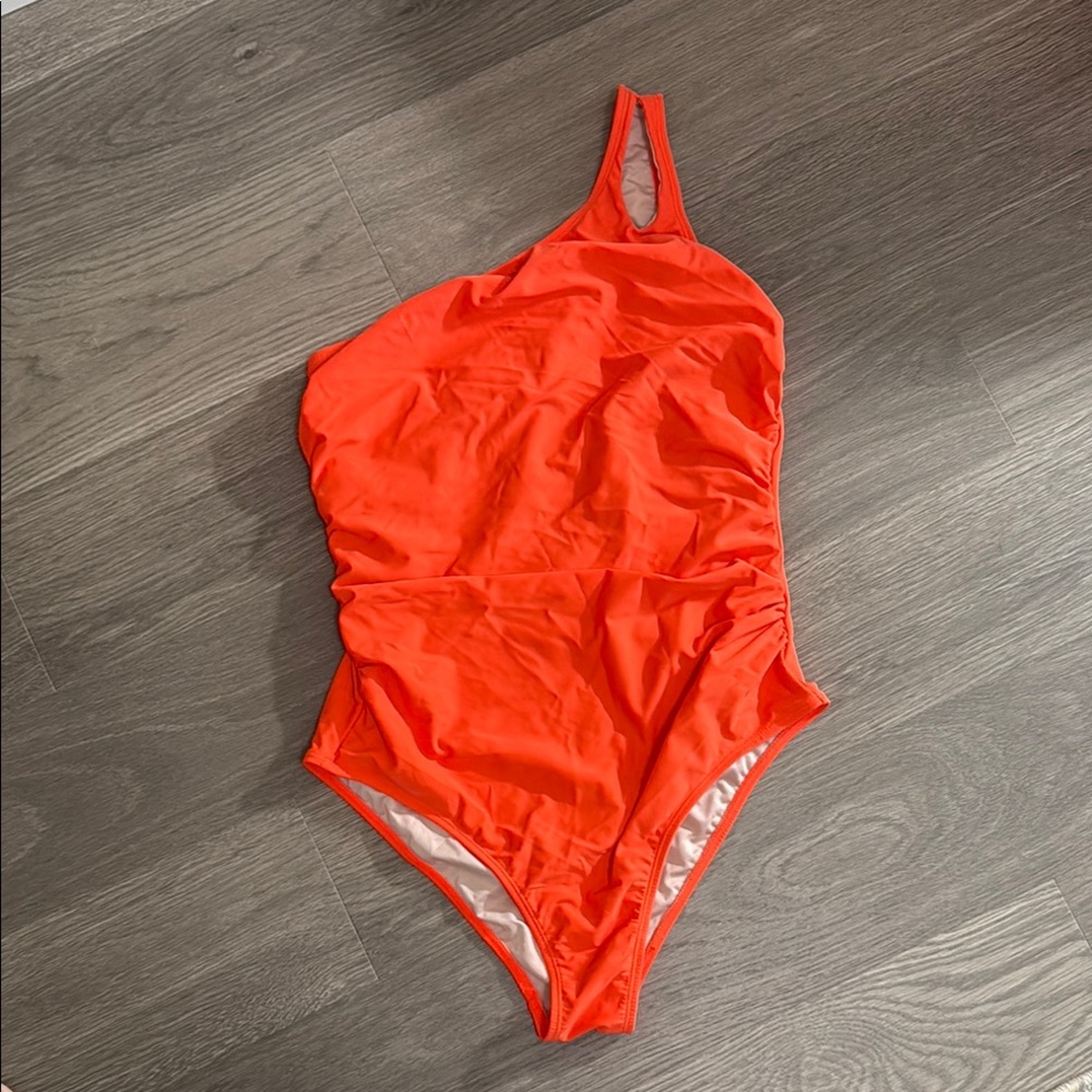 Cupshe Orange One-Shoulder One Piece Swimsuit